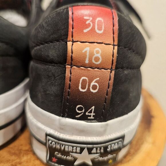 Converse One Star Ox‎ YOD Black/Enamel Red/Orange Ray 160339C Women 8.5 Men 6.5 - Picture 9 of 16
